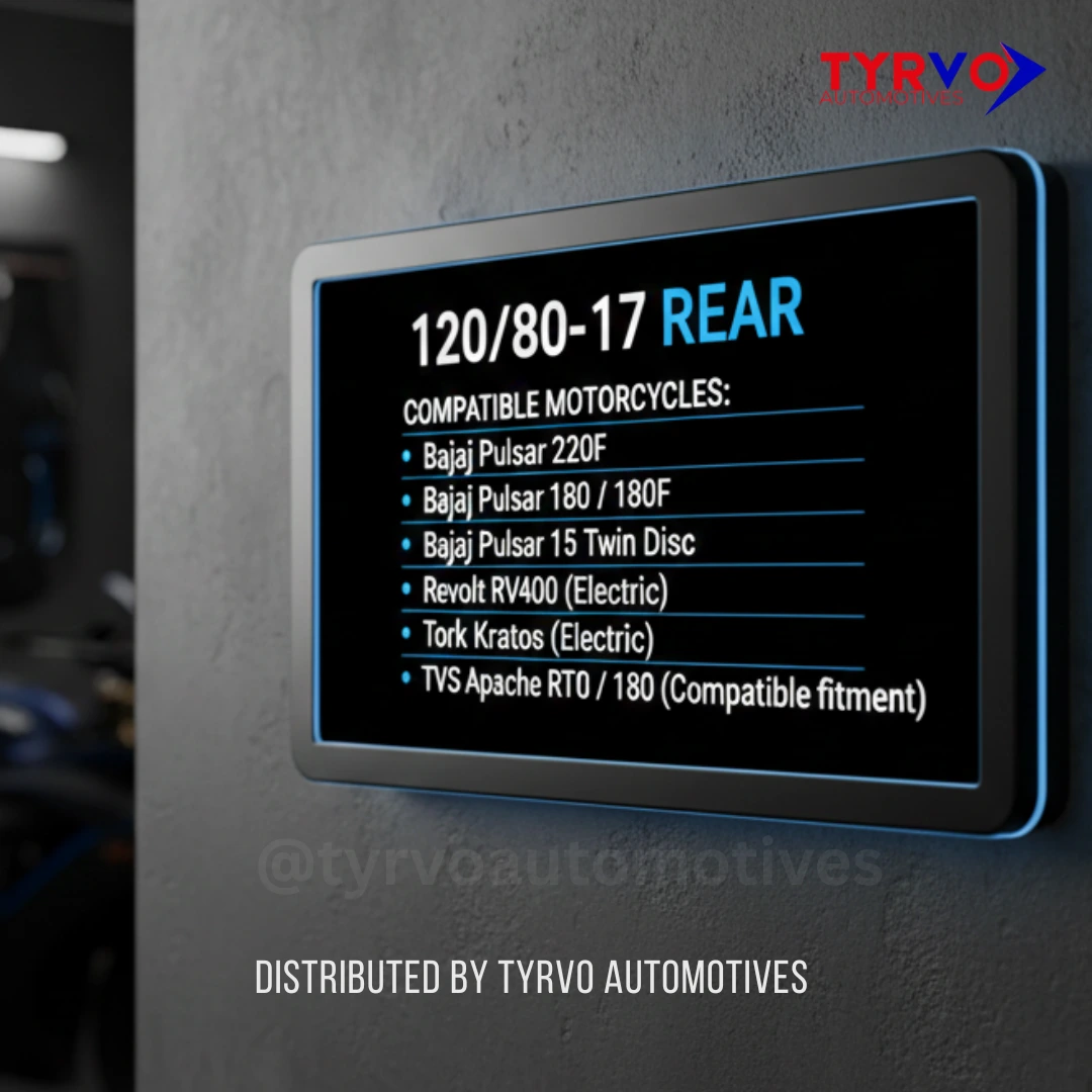 120 80 17 TYRE Compatible Motorcycles