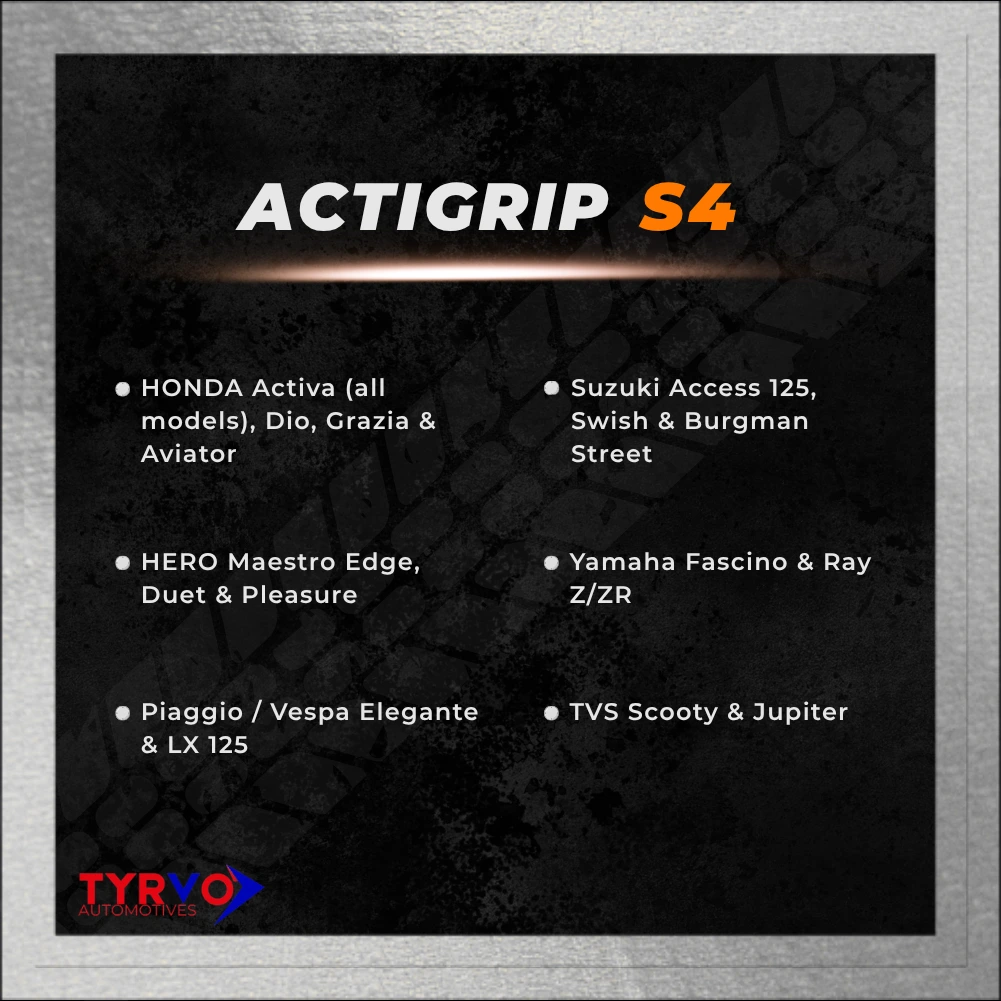 Actigrip S4 tyre compatible motorcycles